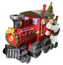 Vila Natalina Trem Com Árvore Giratória Sair Fumaça Musical