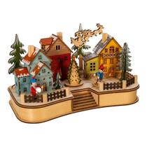 Village House Kurt S. Adler funciona a bateria com LED de 18 cm