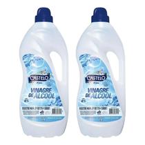 Vinagre de Álcool Tradicional 6% de Acidez 2 Lts Castelo Kit 2X Unidades