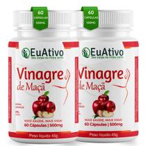 Vinagre de Maçã 500mg 60 Cápsulas EuAtivo