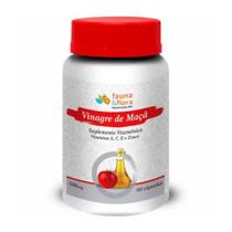 Vinagre de maça 60 capsulas vitamina a, c, e e zinco 500mg - Fauna E Flora