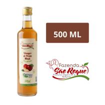 Vinagre de Maçã Orgânico 100% Natural 4,2% Acidez Fazenda São Roque 500ml
