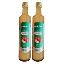 Vinagre de Maçã Orgânico 4 Estações 500 ml Acidez 4,2% kit 2 unidades Vinagre de Maçã Orgânico 4 Estações 500 ml Acidez 4,2% kit 2 unidades