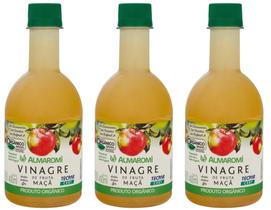 Vinagre de Maçã Organico 400 ml Kit com 3 unidades
