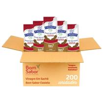 Vinagre de Vinho Tinto Sachê 8ml Caixa C/ 200 Unidades