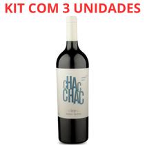 Vinho argentino chac chac tannat reserva 750ml tto kit com 3