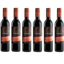 Vinho aurora colheita tardia 500ml tinto suave kit c/6 Vinho aurora colheita tardia 500ml tinto suave kit c/6