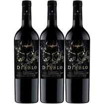 Vinho Black Diablo Cabernet Sauvignon 750ml Kit Com 3