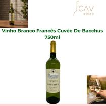 Vinho Branco Cuvée De Bacchus 750ml Francês Elegante Vinho Branco Cuvée De Bacchus 750ml Francês Elegante