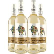 Vinho Branco La Vache Espagnole Macabeo 750ml Kit 4 Garrafas Vinho Branco La Vache Espagnole Macabeo 750ml Kit 4 Garrafas