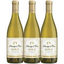 Vinho Branco Menage A Trois Gold Chardonnay 750ml (3 und)