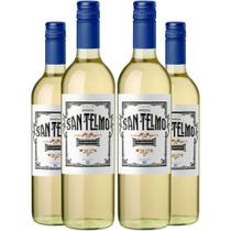 Vinho Branco San Telmo Chardonnay 750ml Kit 4 Garrafas
