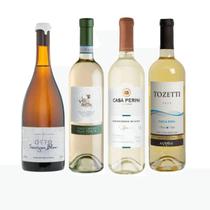 Vinho Branco Seco Italiano Brasileiro Kit Caixa 4un - CPM Wines