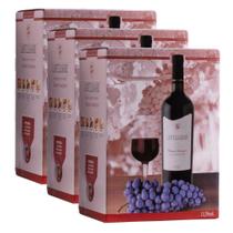 Vinho Cabernet Sauvignon Bag-in-Box 3L Castellamare Kit 3