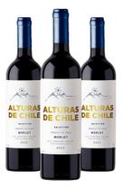 Vinho Chileno Alturas De Chile Selection Merlot - 3 Unidades
