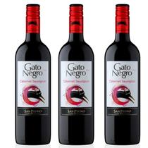 Vinho Chileno Cabernet Sauvignon Gato Negro 750Ml (3 Und)