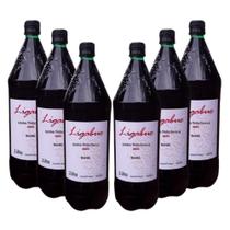 Vinho Colonial Tinto Seco e Suave Bordô - 3 Seco + 3 Suave de 2 Litros cada - Vinícola Ligabue