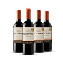 Vinho Concha y Toro Reservado Carmenere 750ml - Kit 4 Garrafas de Vinho Concha y Toro Carmenere Vinho Concha y Toro Reservado Carmenere 750ml - Kit 4 Garrafas de Vinho Concha y Toro Carmenere