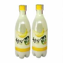 Vinho de Arroz Coreano Makgeolli Banana 750ml (Kit com 2) - KOOK SOON