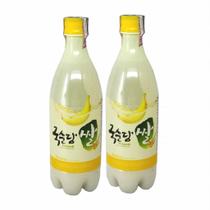 Vinho de Arroz Coreano Makgeolli Banana 750ml (Kit com 2)