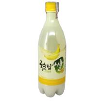 Vinho de Arroz Coreano Makgeolli Banana 750ml Vinho de Arroz Coreano Makgeolli Banana 750ml