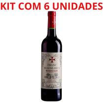 Vinho frances franc beausejour bordeaux 750ml tto kit com 12