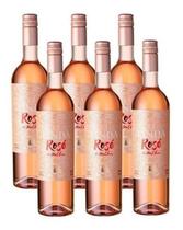 Vinho La Linda Rose Malbec 750 Ml Kit Com 06 Unidades