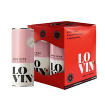 Vinho Lata Lovin Rose Wine with Bubbles 269ml Pack c/ 4un