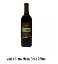 Vinho Mesa Tinto Seco 750 Ml Vinho Mesa Tinto Seco 750 Ml