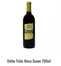 Vinho Mesa Tinto Suave 750 Ml