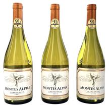 Vinho Montes Alpha Chardonnay Kit Com 3 Garrafas Oferta