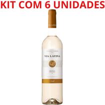Vinho portugues via latina verde azal 750ml branco kit com 6
