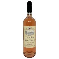 Vinho Rosé Cuvée de Bacchus Vin de France Clássico e refrescante Vinho Rosé Cuvée de Bacchus Vin de France Clássico e refrescante
