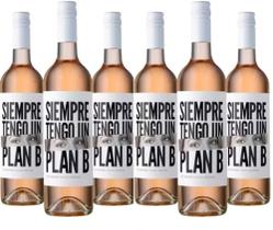 Vinho Rosé Siempre Tengo Un Plan B Malbec-Pinot Noir 750ml - Caixa com 6 unidades