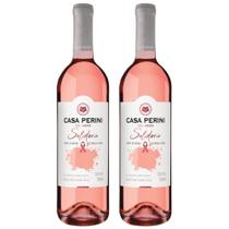 Vinho Rosé Solidário 750ml Casa Perini Kit 2 Vinho Rosé Solidário 750ml Casa Perini Kit 2