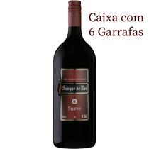 Vinho sangue de boi tinto suave 1,5lts c/6