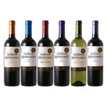Vinho Santa Carolina Reservado 750ml Pack com 6 Tipos