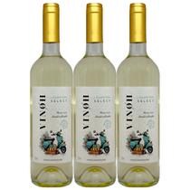 Vinho Sem Álcool Branco Seco Moscato Vinoh Select - 750mL - Nacional - 03 un