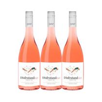 Vinho Sem Álcool Rosé Seco Tempranillo Disfrutando - 750mL - Espanha - 03 unidades Vinho Sem Álcool Rosé Seco Tempranillo Disfrutando - 750mL - Espanha - 03 unidades