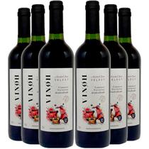 Vinho Sem Álcool Tinto Seco Cabernet Vinoh Select - 750mL - Nacional - 06 unidades