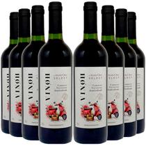 Vinho Sem Álcool Tinto Seco Cabernet Vinoh Select - 750mL - Nacional - 08 unidades