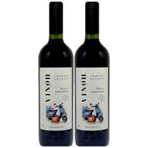 Vinho Sem Álcool Tinto Seco Merlot Vinoh Select - 02 Un