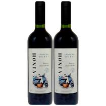 Vinho Sem Álcool Tinto Seco Merlot Vinoh Select - 750mL - Nacional - 02 unidades