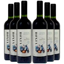 Vinho Sem Álcool Tinto Seco Merlot Vinoh Select - 750mL - Nacional - 06 unidades