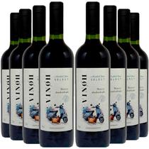 Vinho Sem Álcool Tinto Seco Merlot Vinoh Select - 750mL - Nacional - 08 unidades