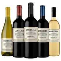 Vinho Tarapacá Linha Cosecha Chileno Tinto Branco 750ml com 5 unidades
