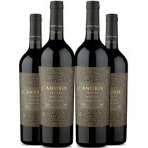 Vinho Tinto Anubis Reserva Malbec 750ml Kit 4 Garrafas Vinho Tinto Anubis Reserva Malbec 750ml Kit 4 Garrafas