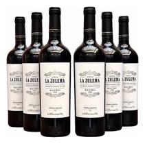 Vinho Tinto Argentino La Zulema Pulenta Malbec Caixa 6x750ml Oferta Especial
