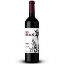 Vinho Tinto Argentino Malbec Casi Hermano Seco Jovem 750ml Aromas de Morango e Ameixa