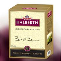 Vinho Tinto Bordô Suave Bag-in Box Halberth 5l